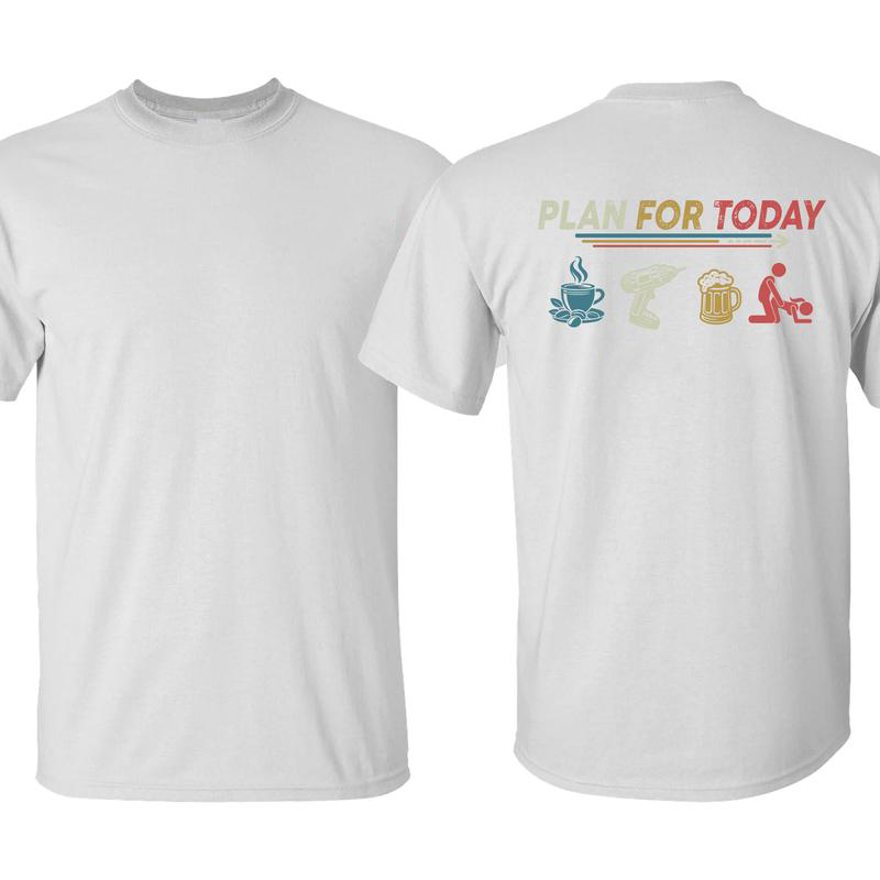 Printed casual unisex crew neck short-sleeved shirt