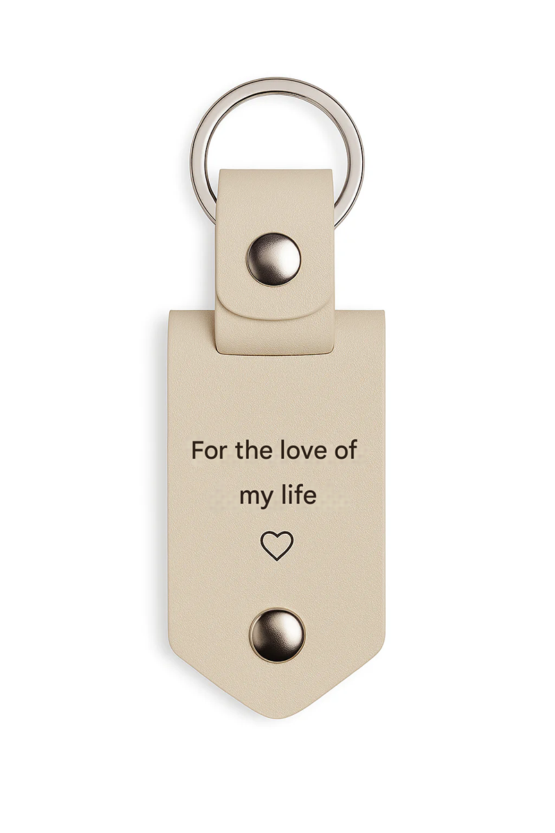 Personalized Leather Keychain