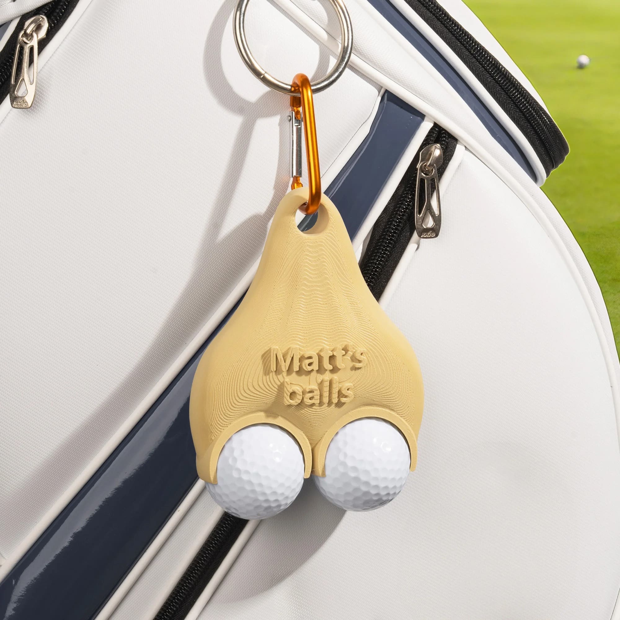 Personalized Printed Text Funny Multicolor Golf Ball Holder