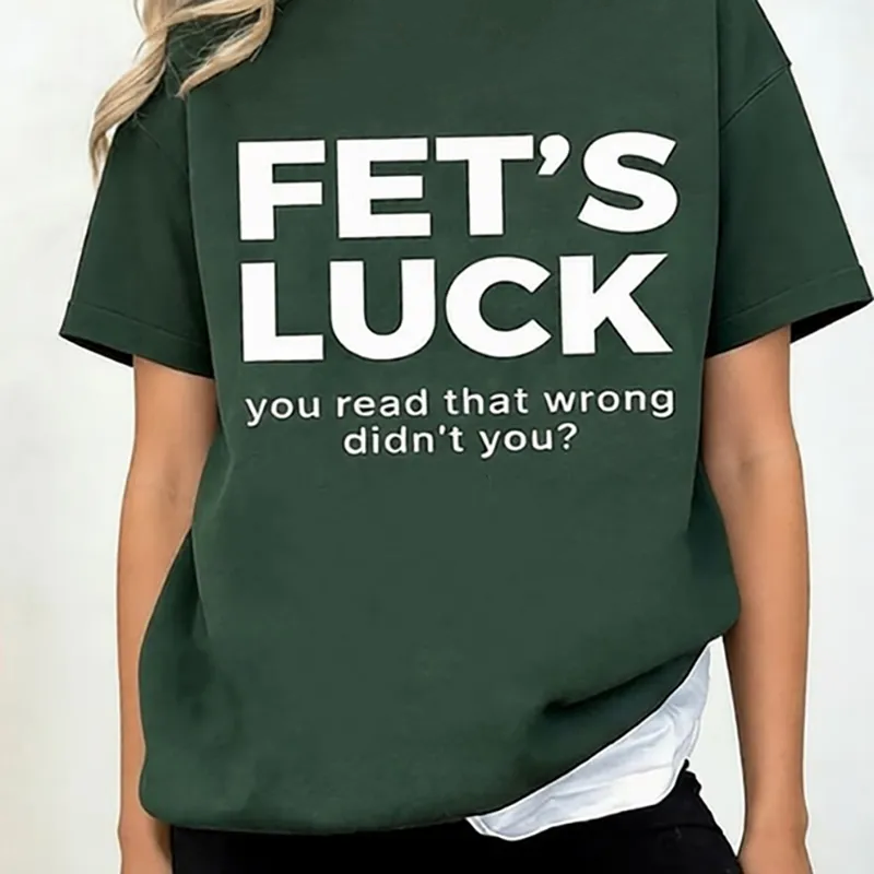 Fet’s Luck Funny Optical Illusion Unisex T-shirt
