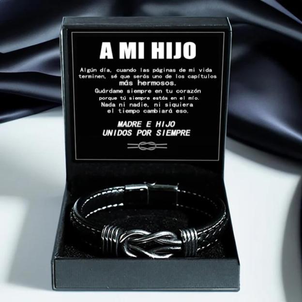 Para mi hijo: juego de regalo de pulseras premium con vínculos eternos