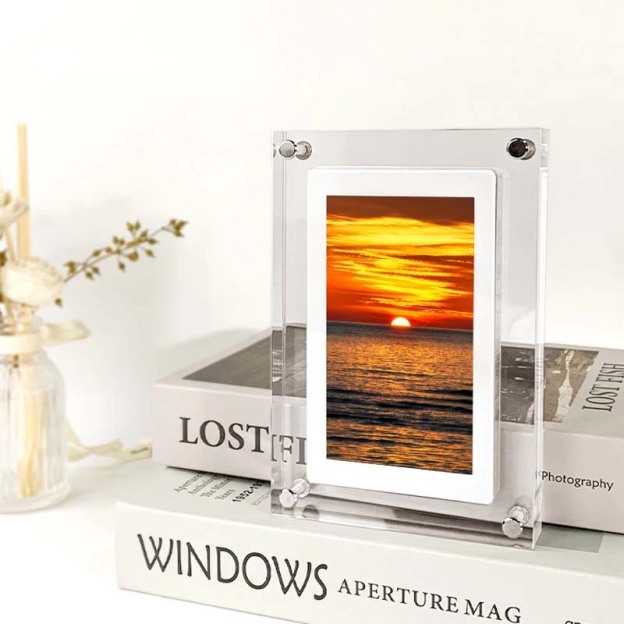 Acrylic digital photo frame video player