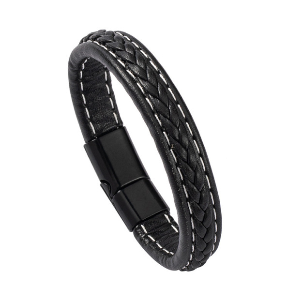 Braided magnet clasp bracelet