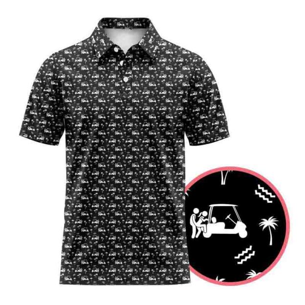 Printed Golf Polo Shirt