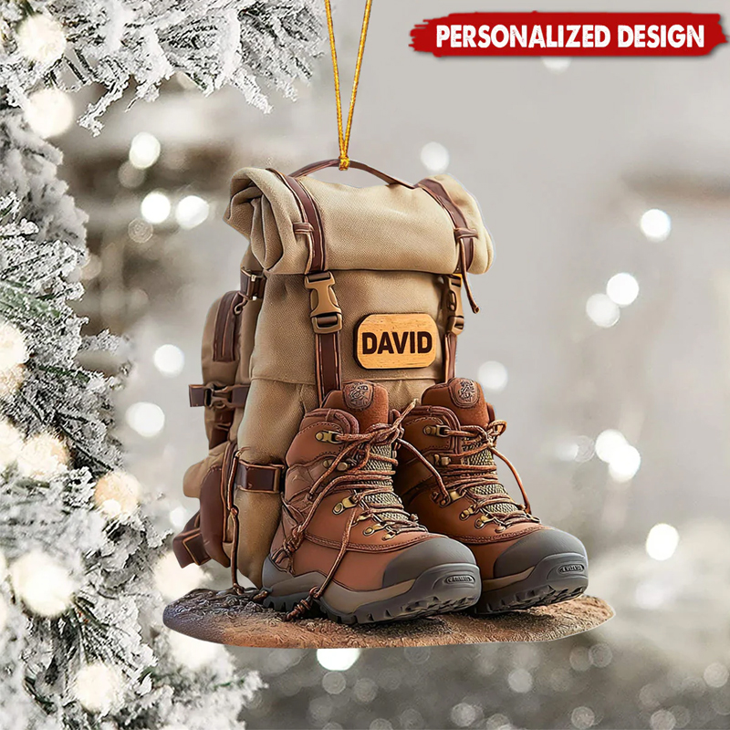 Personalized Hiking 2D Flat Acrylic Ornament