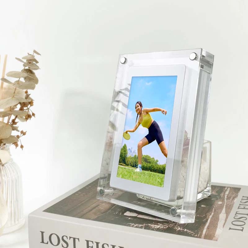 Acrylic digital photo frame video player