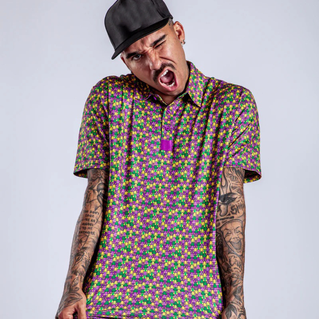 3d printed polo shirt short sleeve t-shirt for men