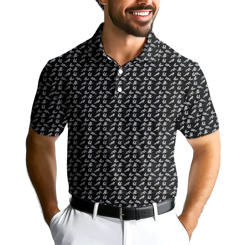 Party themed polo shirt