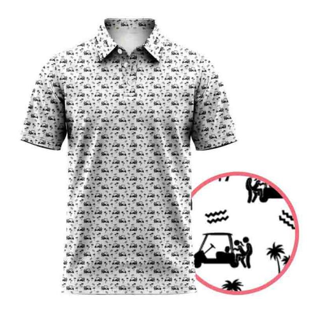 Printed Golf Polo Shirt