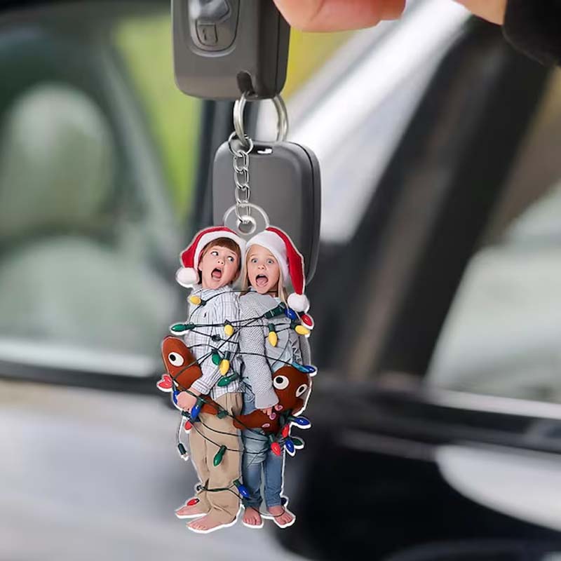 Personalized Photo Keychain: Custom Acrylic Pet or Logo Charm