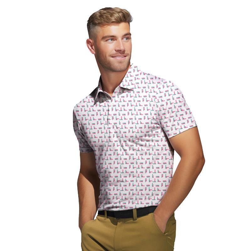 Printed Golf Polo Shirt