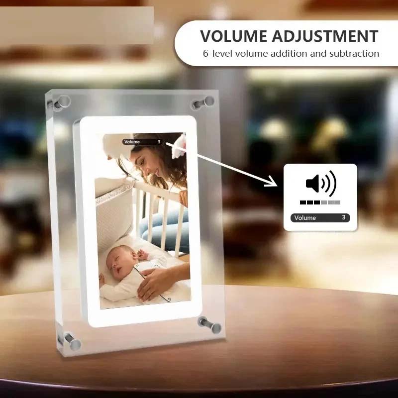 Acrylic digital photo frame video player