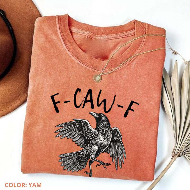 Raven Fun T-Shirt Print Short Sleeve Shirt