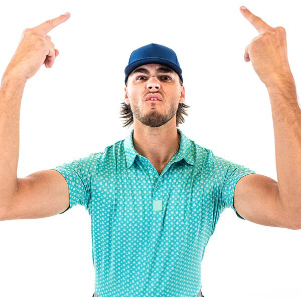 Men's short sleeve lapel golf polo shirt