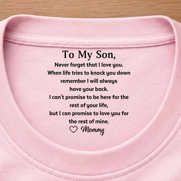 Custom Inside Neck Print T-Shirt