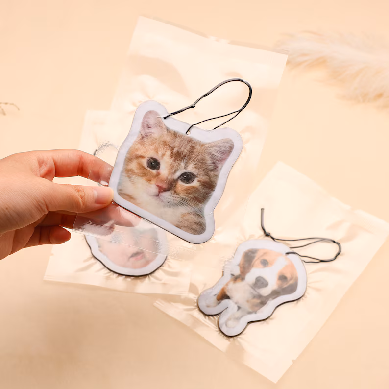 Custom photo air freshener, car ornament hanging