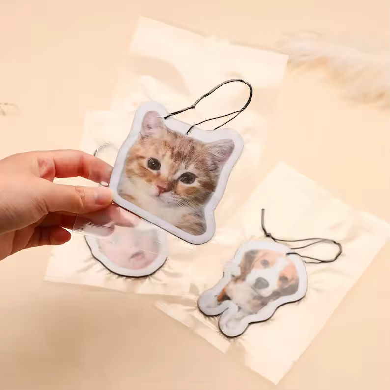 Custom photo air freshener, car ornament hanging