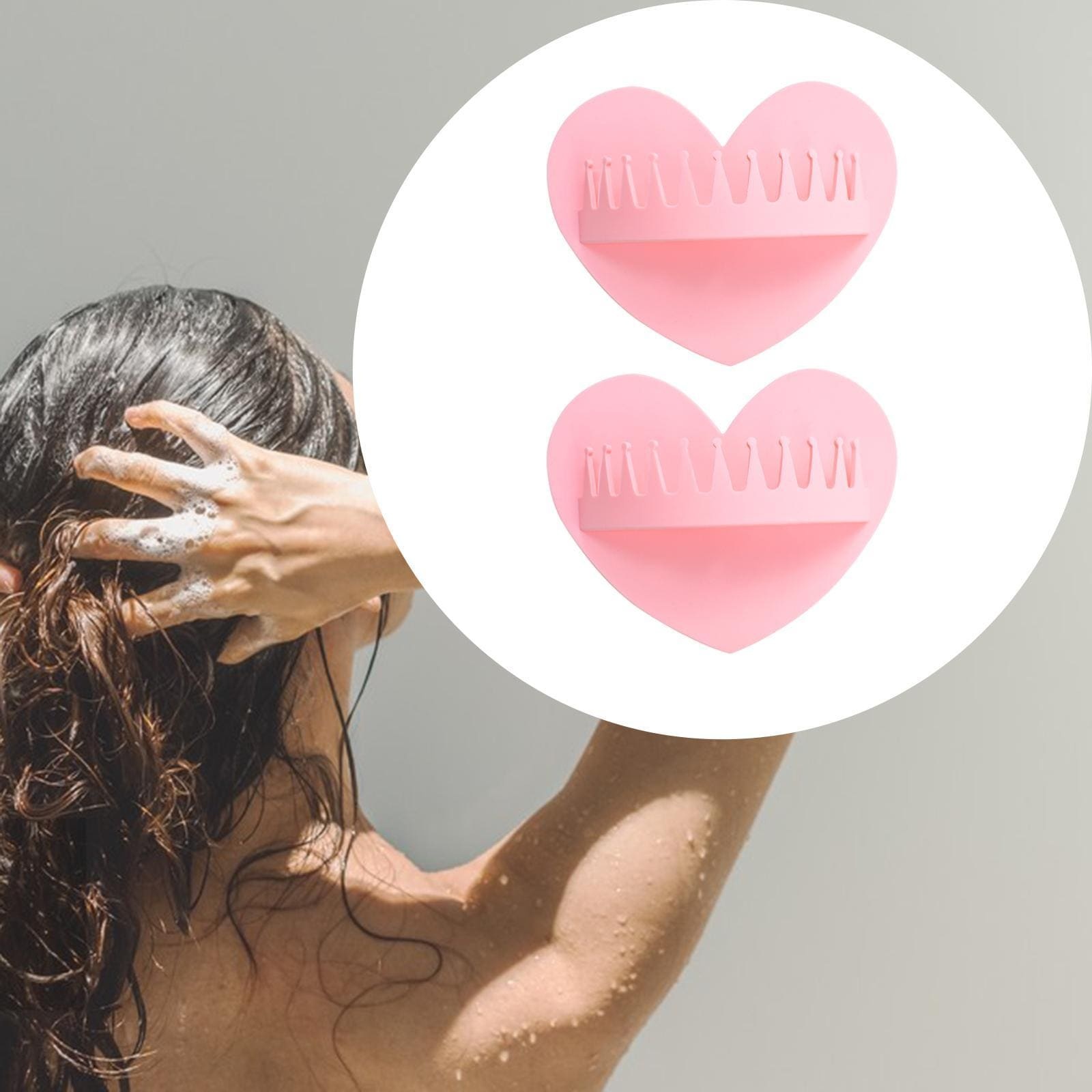 Wall-mounted suction cup hair collector