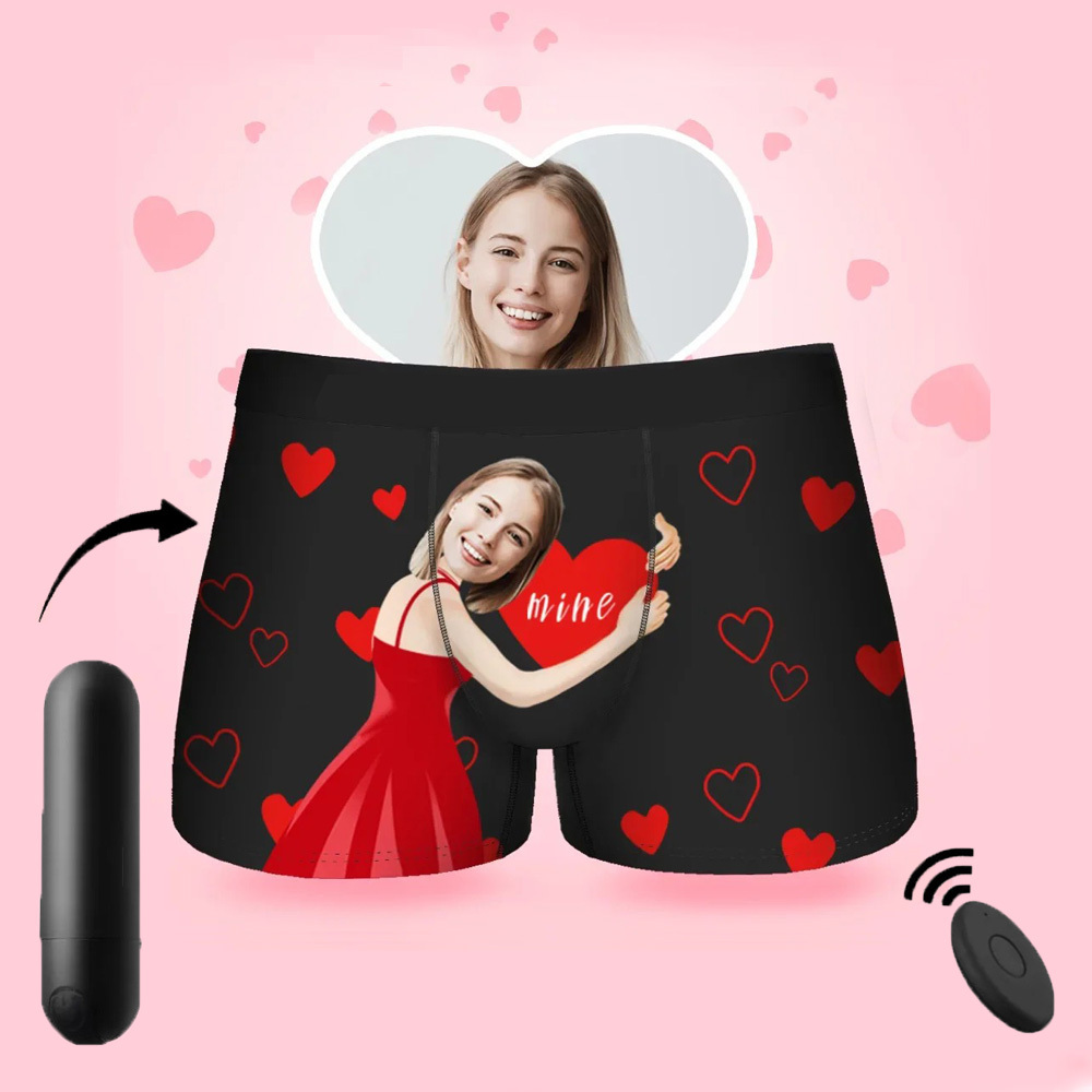 Valentine's Day Gift Customized Face Men's Boxer Briefs