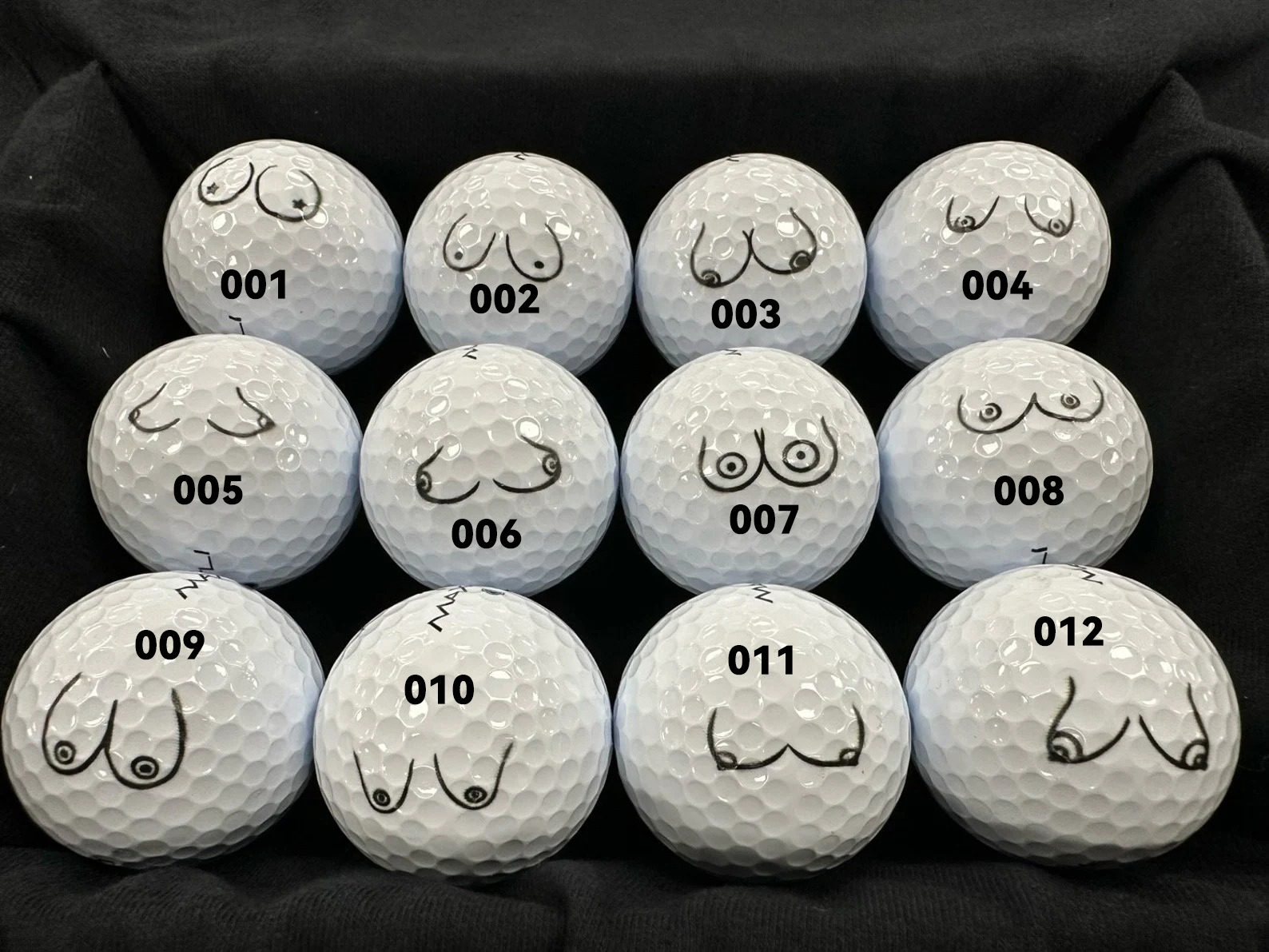 Chest Sketch Pattern Golf Ball