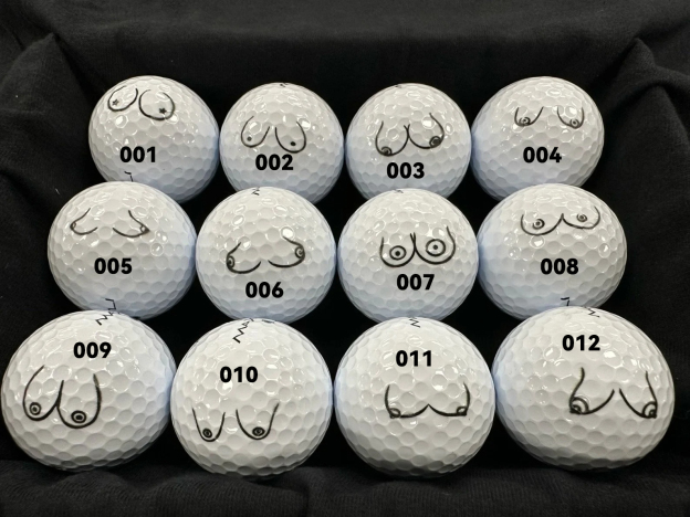 Chest Sketch Pattern Golf Ball