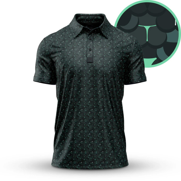 Fun Print Short Sleeve Golf Shirt