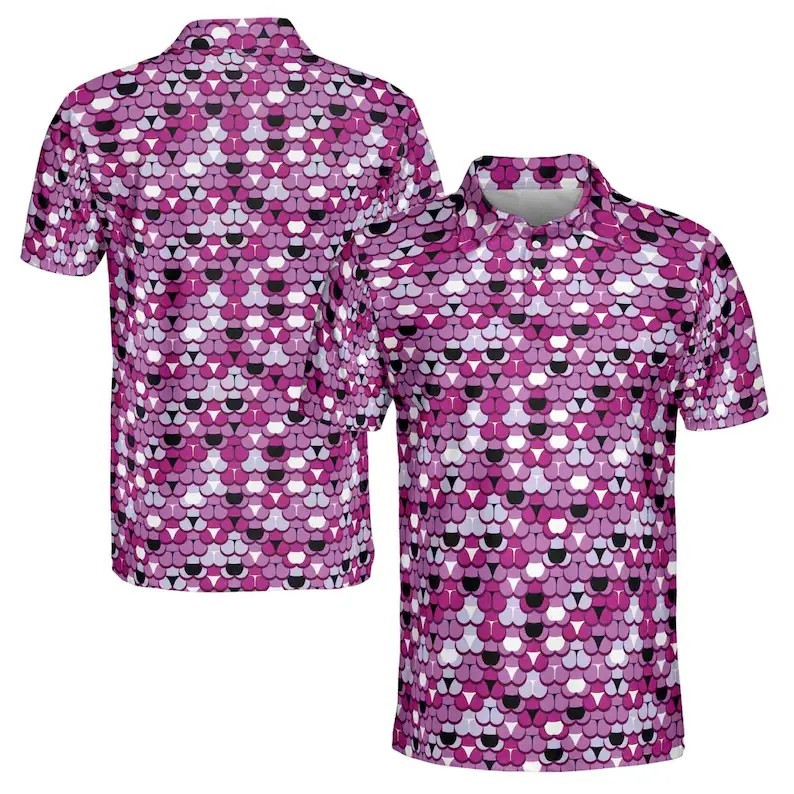 Fun Print Short Sleeve Golf Shirt