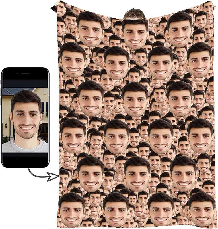 Custom Face Photo Blanket