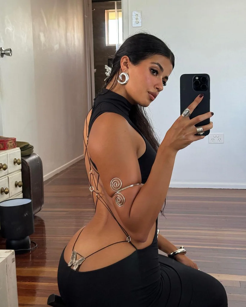 Midnight Butterfly Backless Maxi