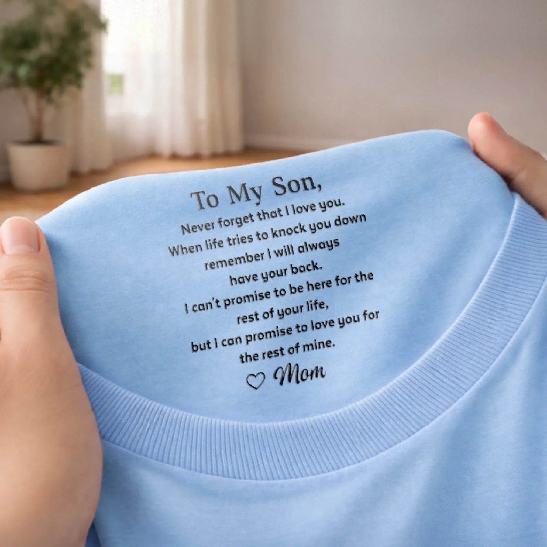 Custom Inside Neck Print T-Shirt