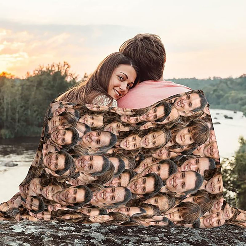 Custom Face Photo Blanket