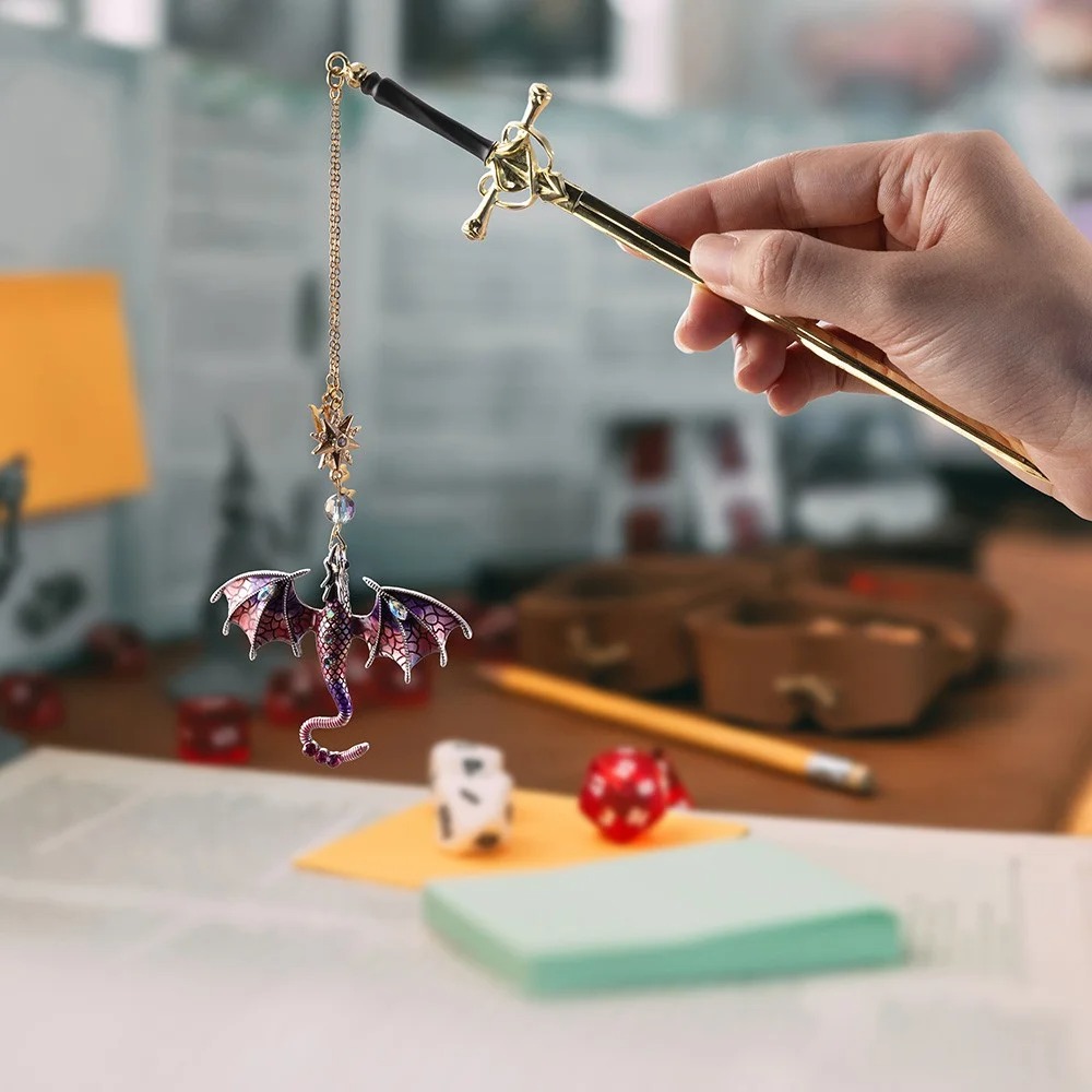 Personalized Name Fantasy Dragon Sword Bookmark