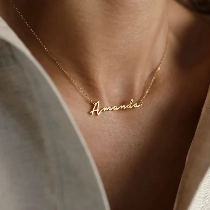 Signature Charm Name Necklace