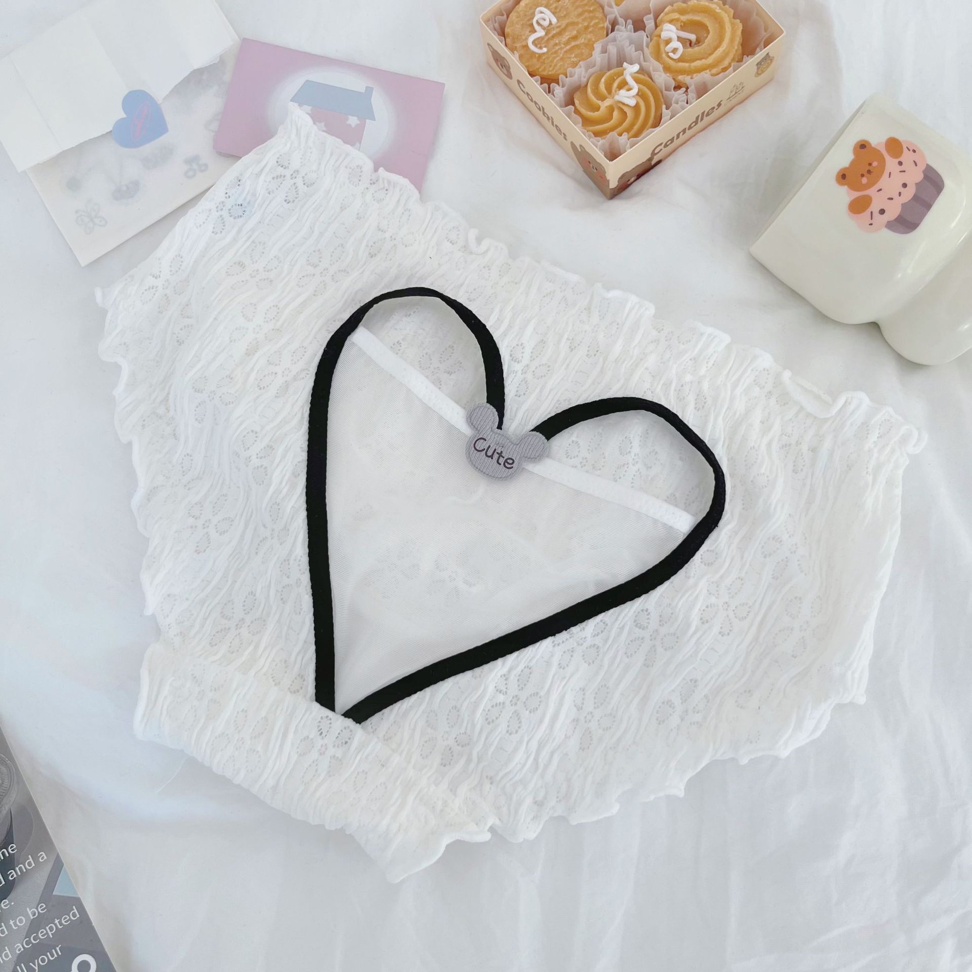 Girls' pure lace panties