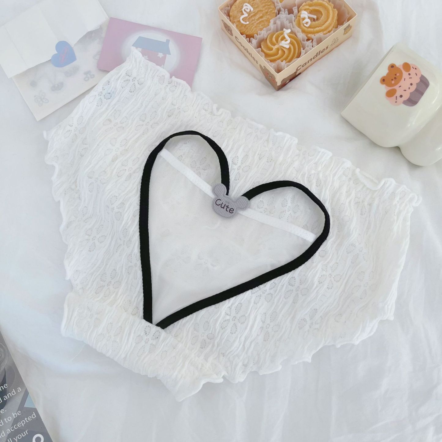 Girls' pure lace panties