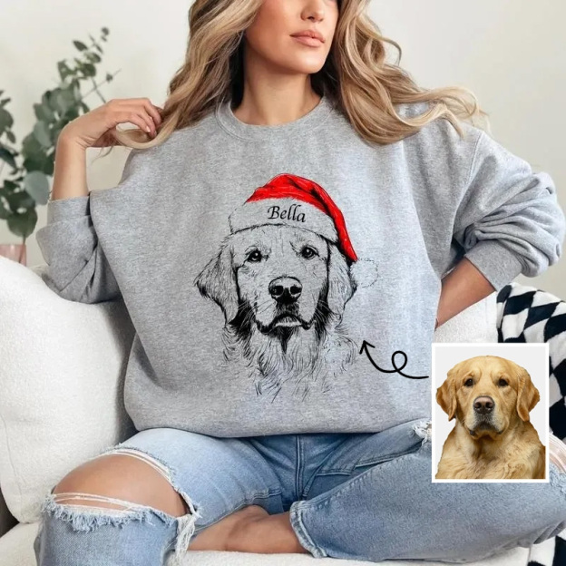 Custom Photo Christmas Sweatshirt