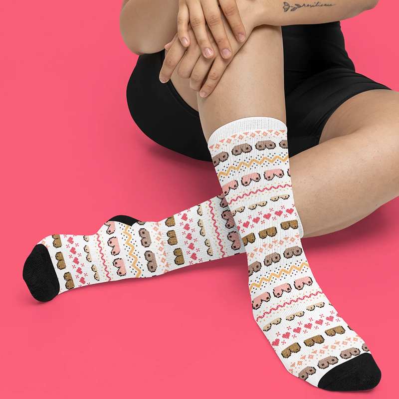 Valentine's Day socks