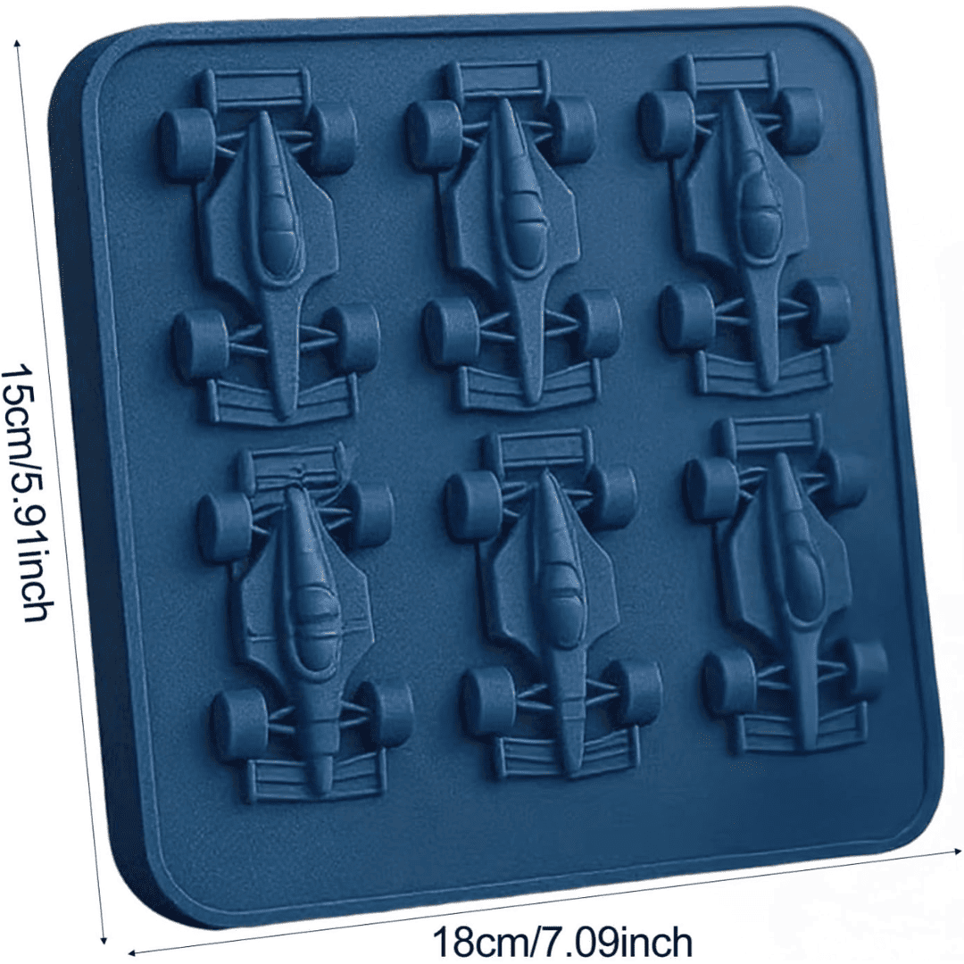 Racing car ice mold