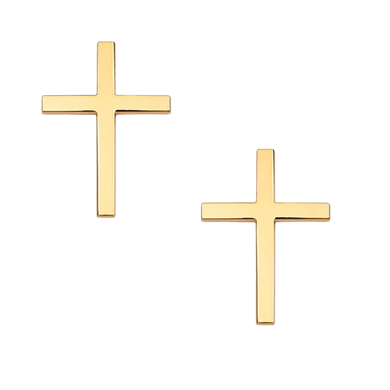 Two Pcs 3D Cross Stickers, Decorative Stickers