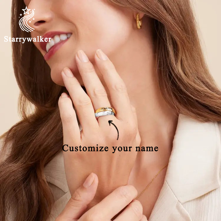 Custom Designed Overlapping Rings