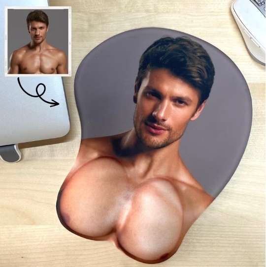 Custom personalized 3D mouse pad with armrests