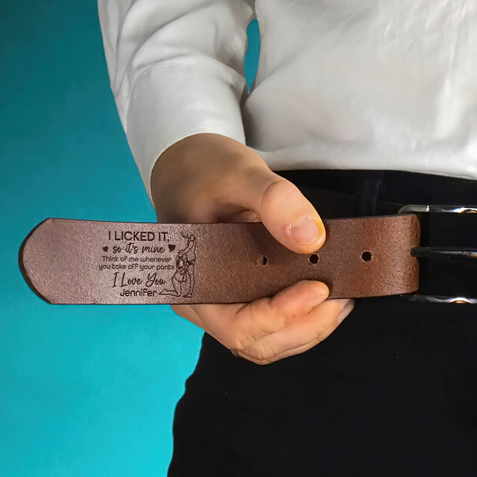 Personalized gifts for couples - belts