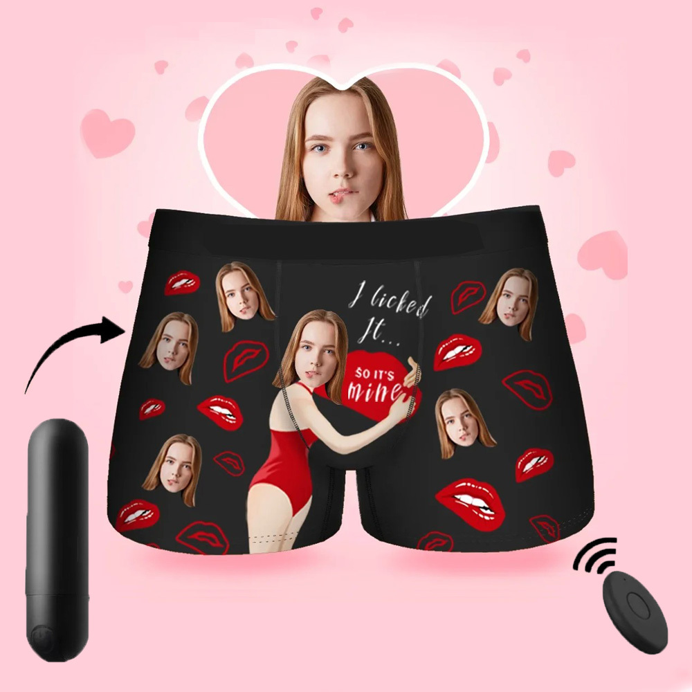 Valentine's Day Gift Customized Face Men's Boxer Briefs