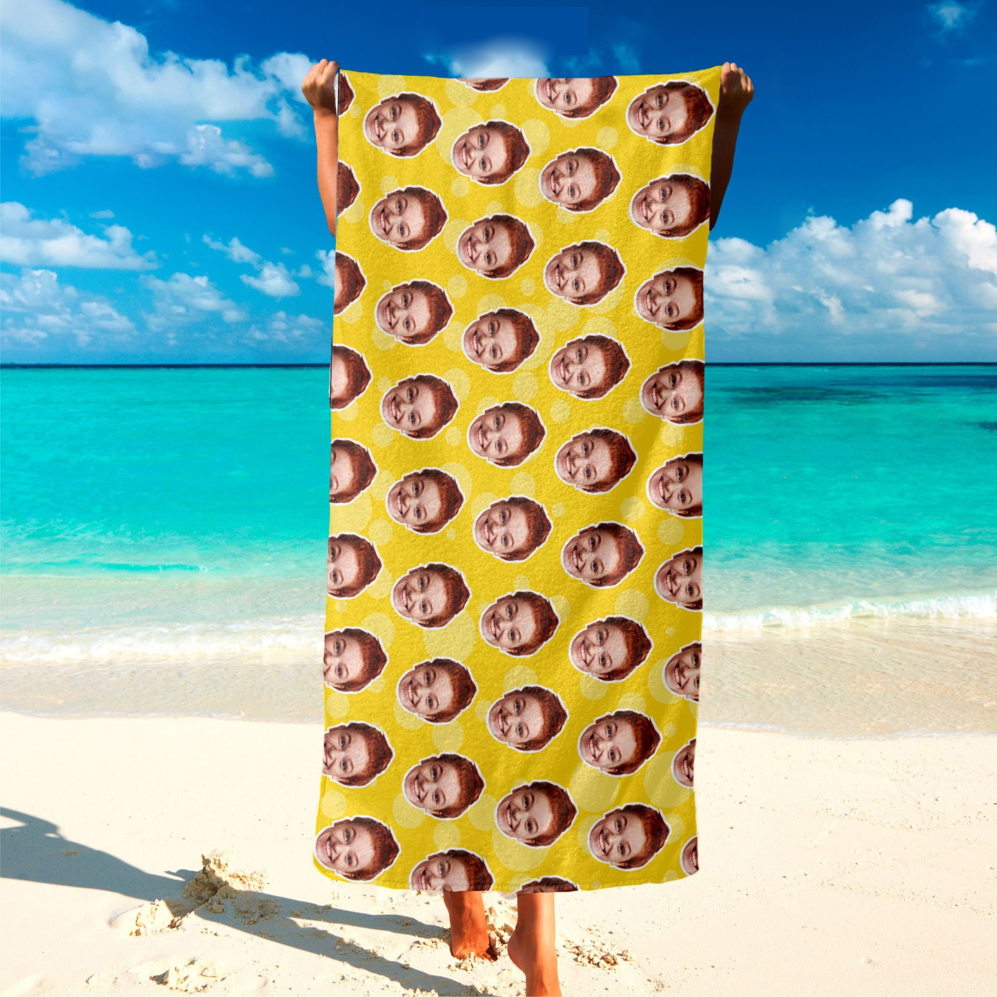 Personalized Photo Customized Beach Towel