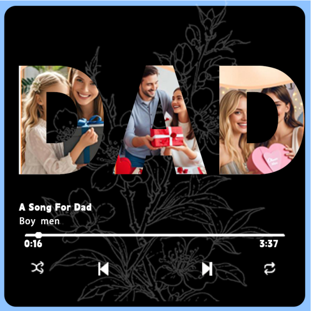 Father's Day Personalized Musical Fridge Stickers