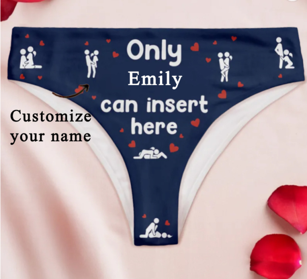 Personalized Photo Women's Low-Waisted Brief