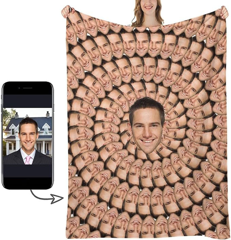 Custom Face Photo Blanket