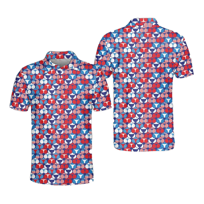 Fun Print Short Sleeve Golf Shirt