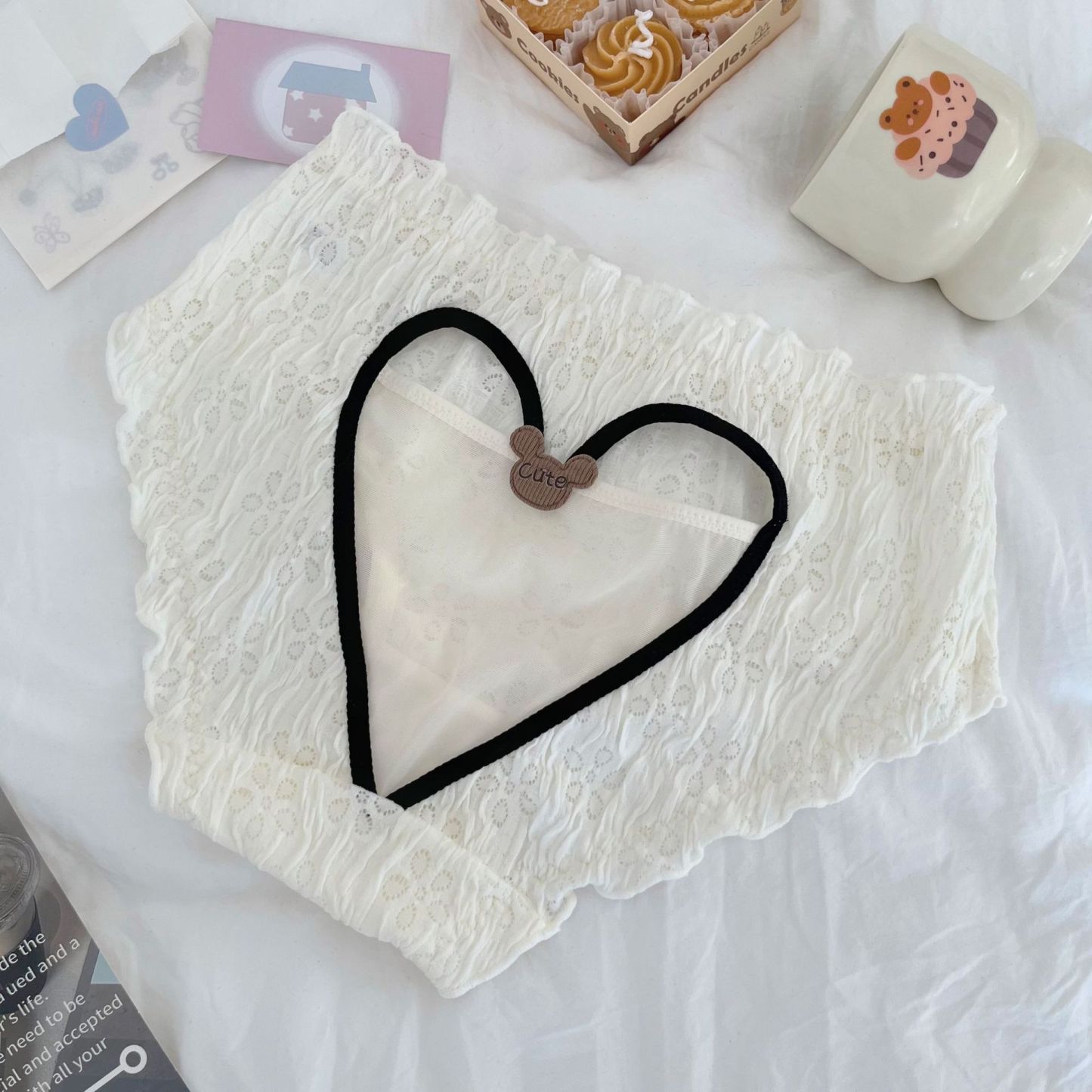 Girls' pure lace panties