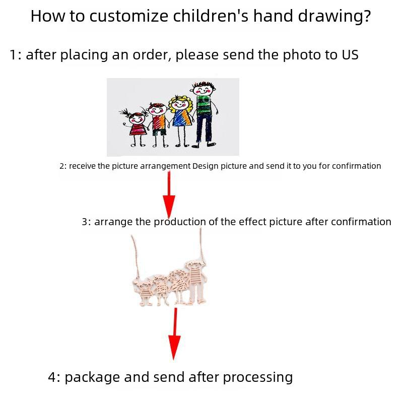 Custom Photo Silhouette Necklace